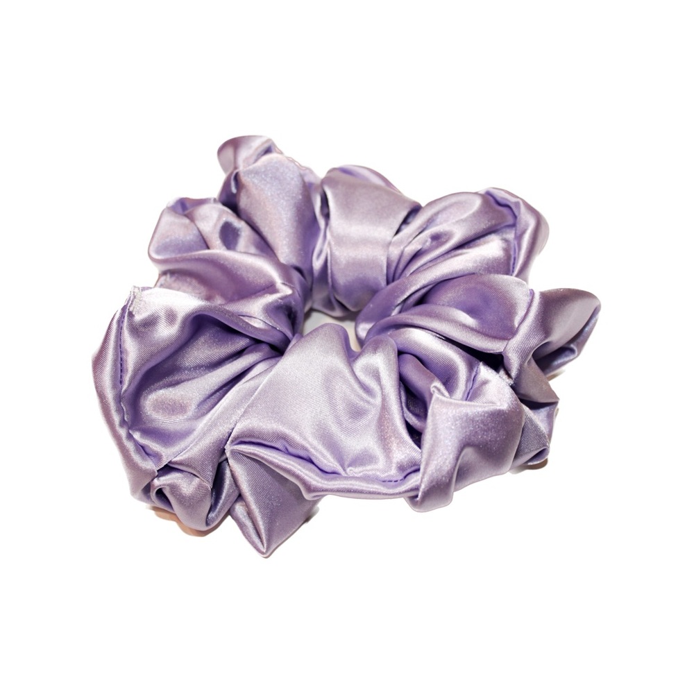 XL Purple Satin Scrunchie